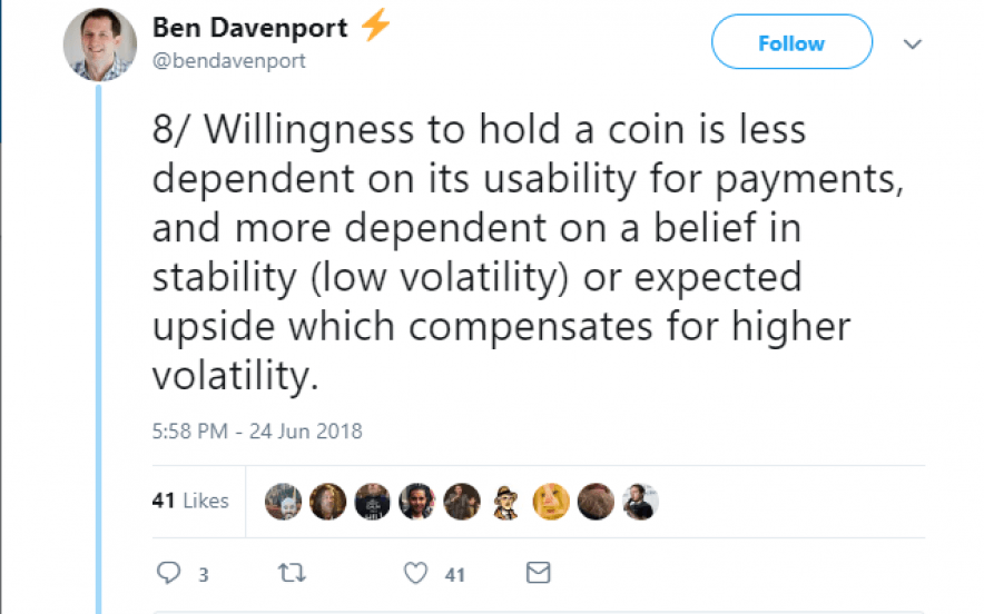 Ben Davenport response tweet