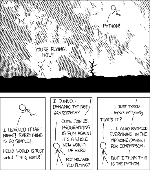 Source xkcd.com Ethereum Python Joke
